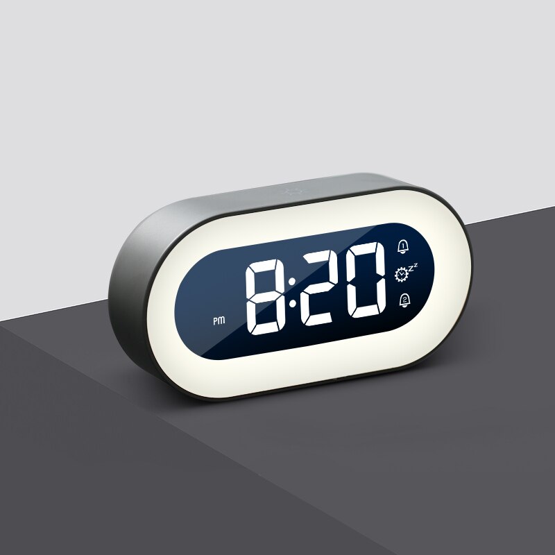 Digital Alarm Clock with Night Light - Lumino-White-State of Style