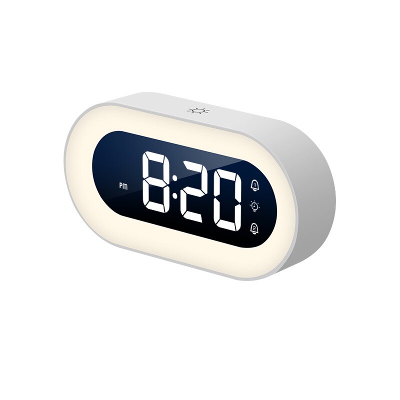 Digital Alarm Clock with Night Light - Lumino-White-State of Style