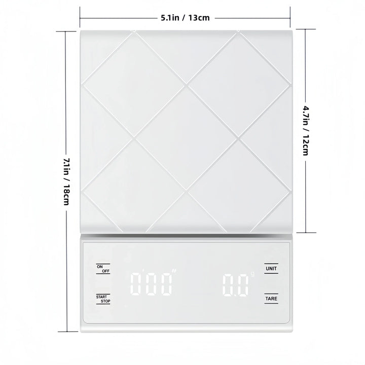 Digital Kitchen Scale - PerfectScale-3Kg-White-State of Style