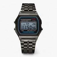 Digital Wristwatch with Square Dial - Amelina-Black-State of Style