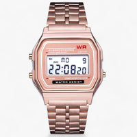 Digital Wristwatch with Square Dial - Amelina-Rose Gold-State of Style