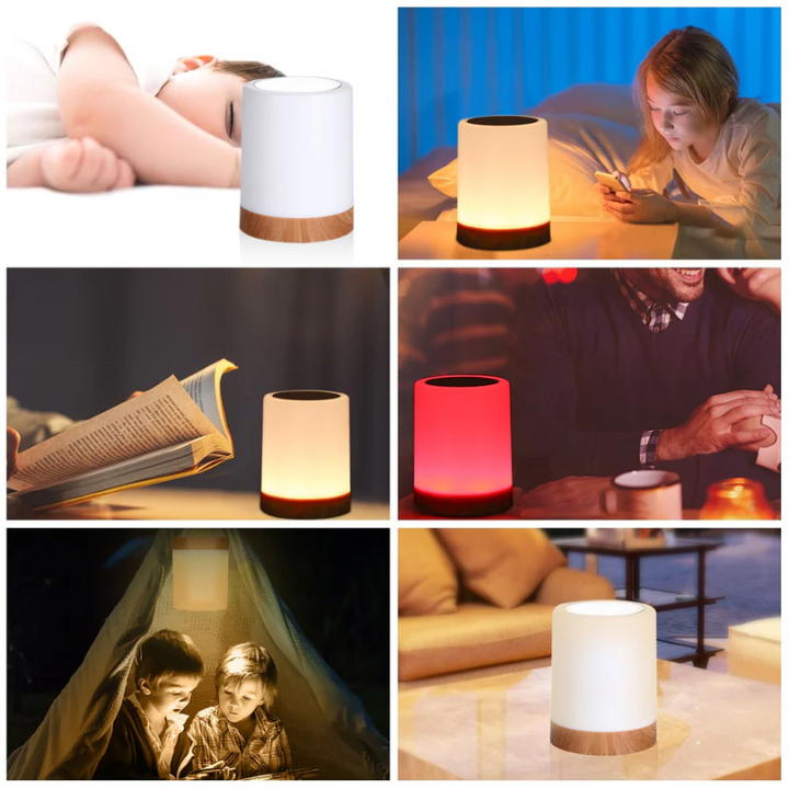 Dimmable Night Lamp with Sleek Design – LuxeTouch-State of Style