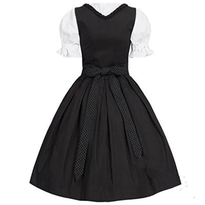 Dirndl Anita – Traditional Bavarian Oktoberfest Dress with Apron-S-State of Style