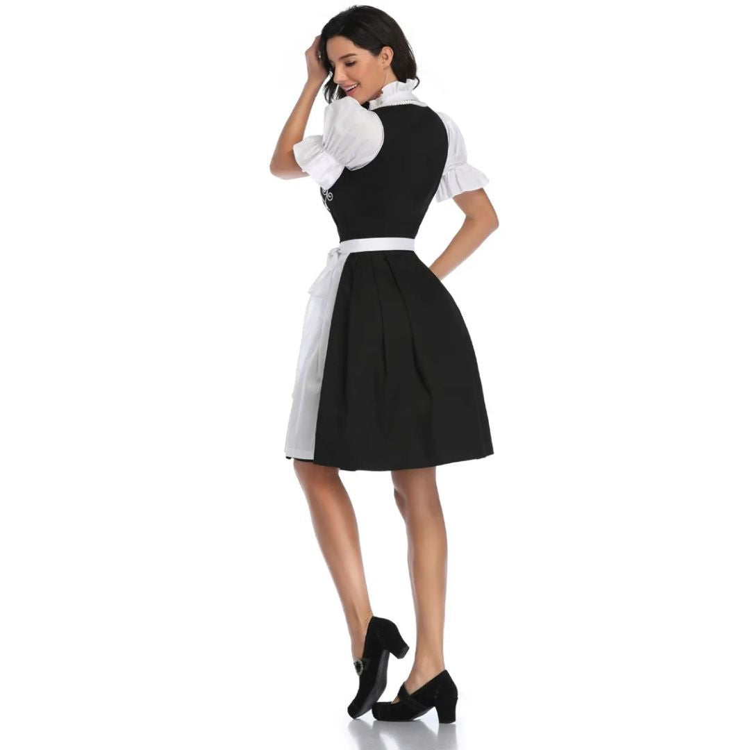 Dirndl Franchesca – Elegant & Sexy Bavarian Oktoberfest Dress-Blue-S-State of Style