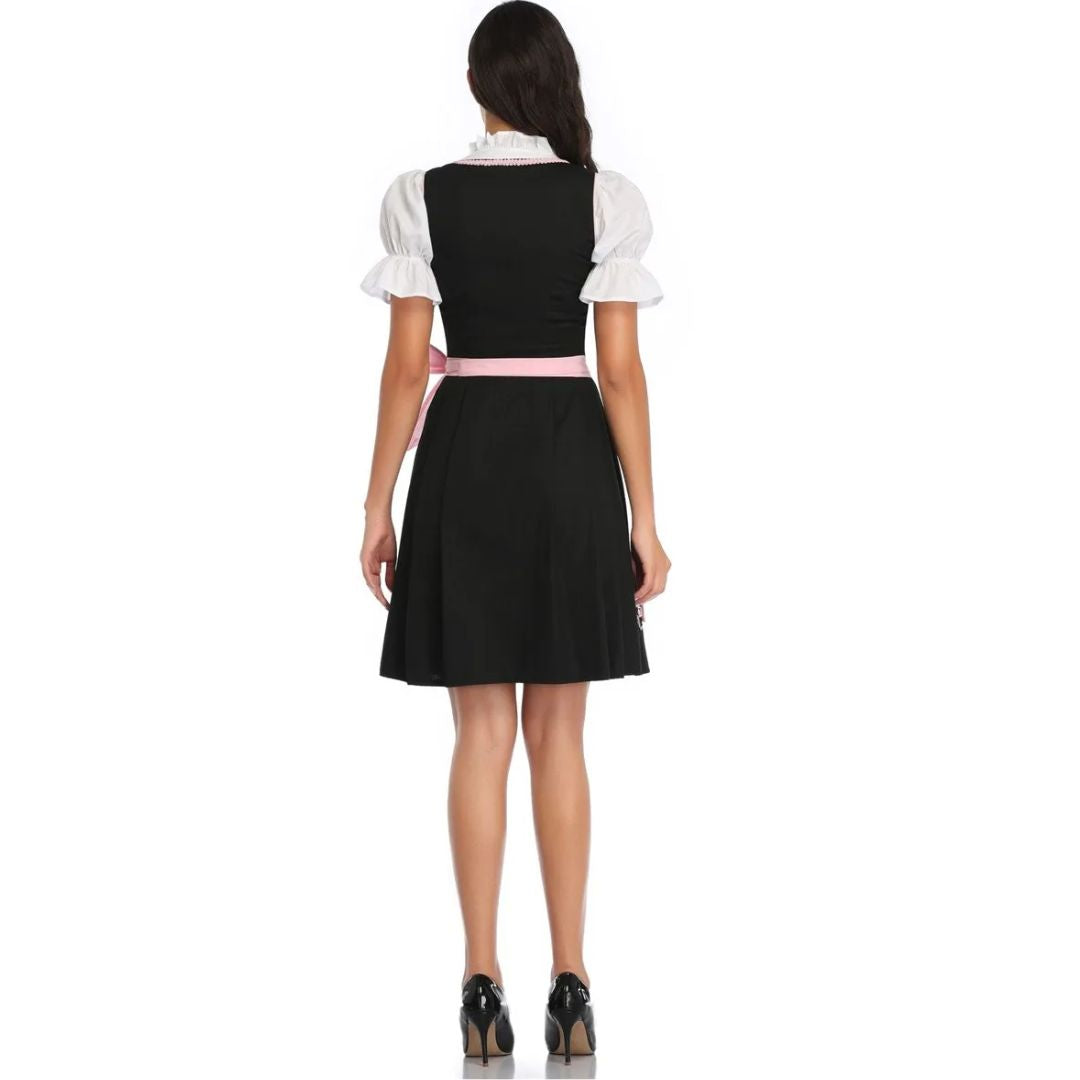 Dirndl Franchesca – Elegant & Sexy Bavarian Oktoberfest Dress-Blue-S-State of Style
