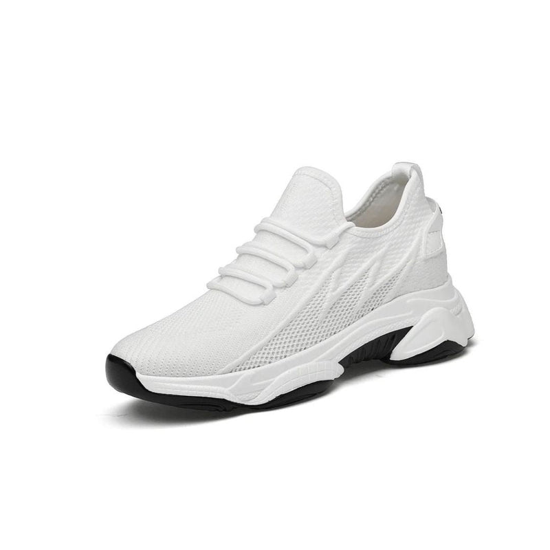 Discreetly stylish men's sneakers – MaxLift Boost-White +10CM-4.5-State of Style