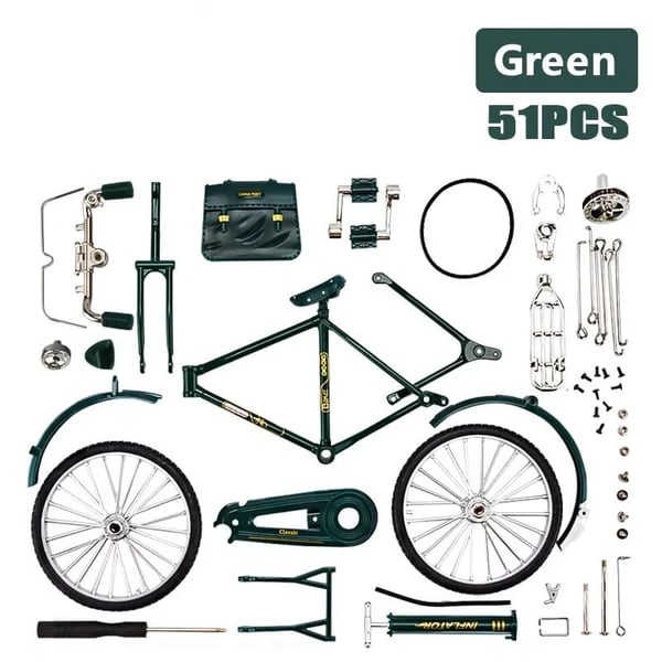 DIY Bike Model Scale - RetroCycle-Black (do-it-yourself)-State of Style