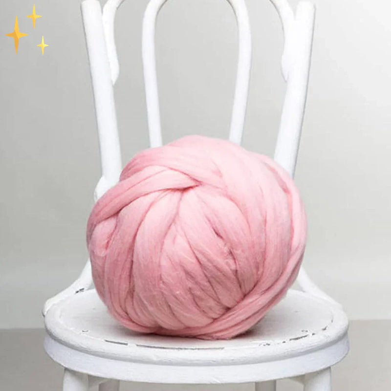 DIY Chunky XL 1000 Gram Wool Yarn for Soft Blankets - LuxeWool-Soft Blue-1 kg-State of Style
