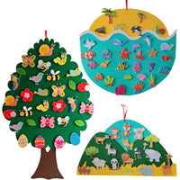 DIY Felt Board for Children - AnimalAdventure-Mountain-State of Style