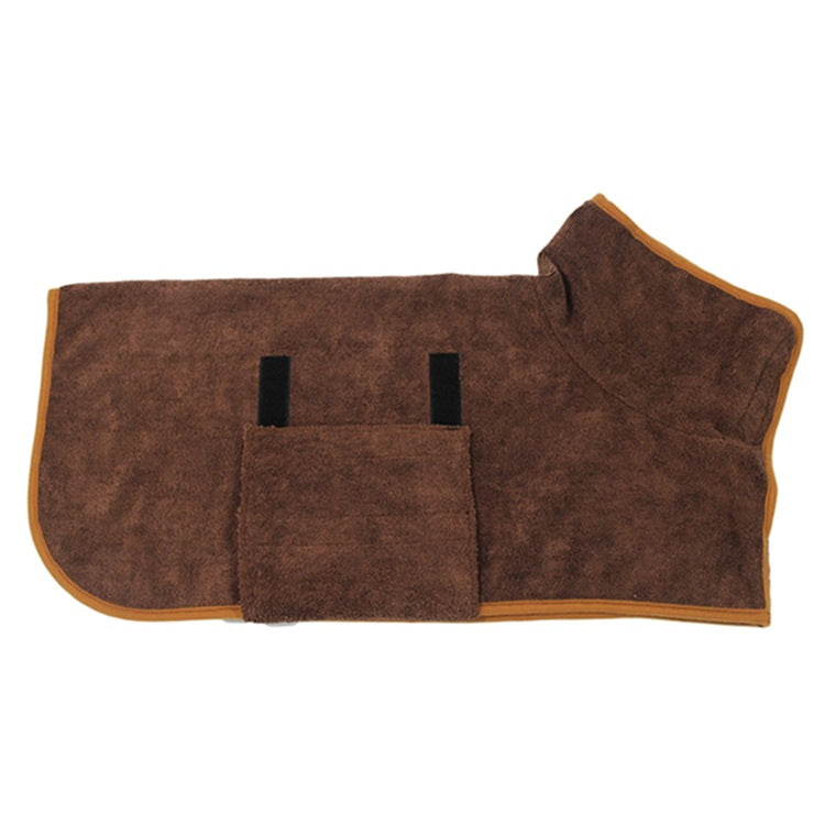 Dog bathrobe - DryPaws-Brown-S-State of Style