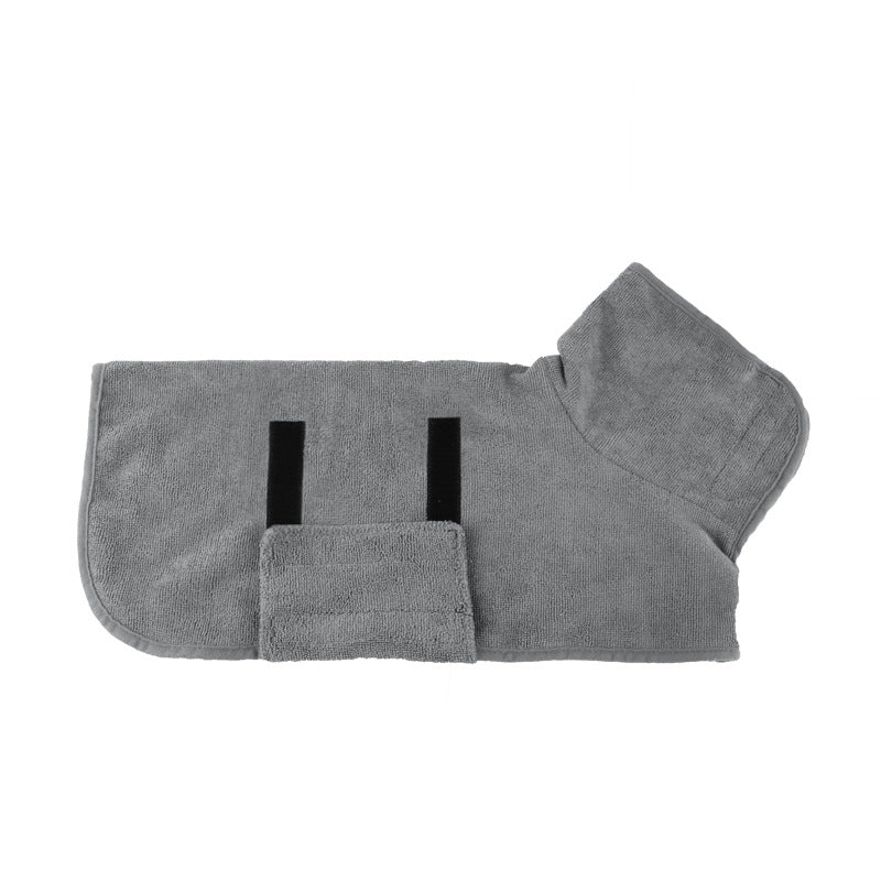 Dog bathrobe - DryPaws-Grey-S-State of Style