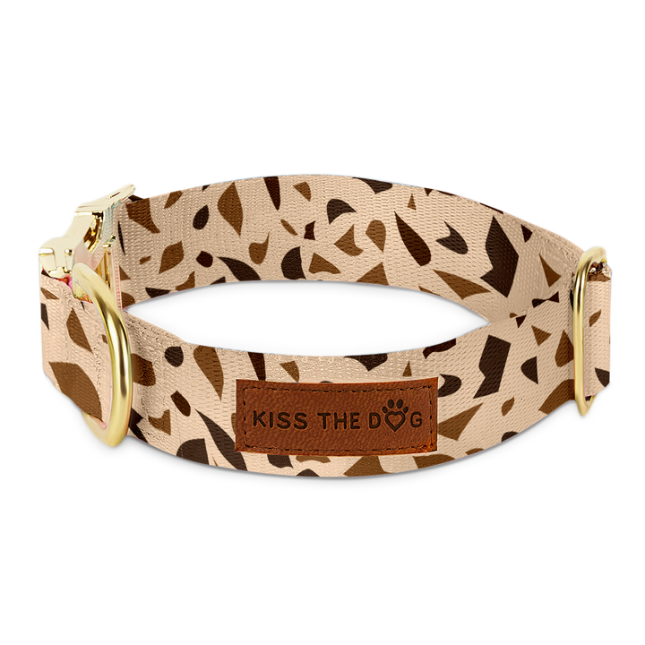 Dog Collar with Golden Accents – GoldenTerra-XS / 15mm-State of Style