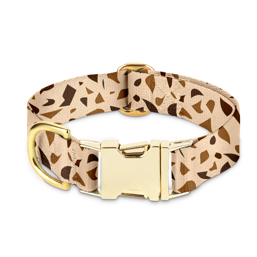 Dog Collar with Golden Accents – GoldenTerra-XS / 15mm-State of Style