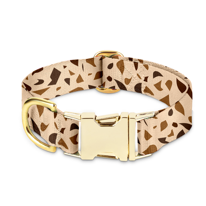 Dog Collar with Golden Accents – GoldenTerra-XS / 15mm-State of Style