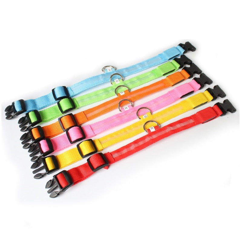 Dog collar with LED lighting - GlowCollar-Pink-XS-State of Style