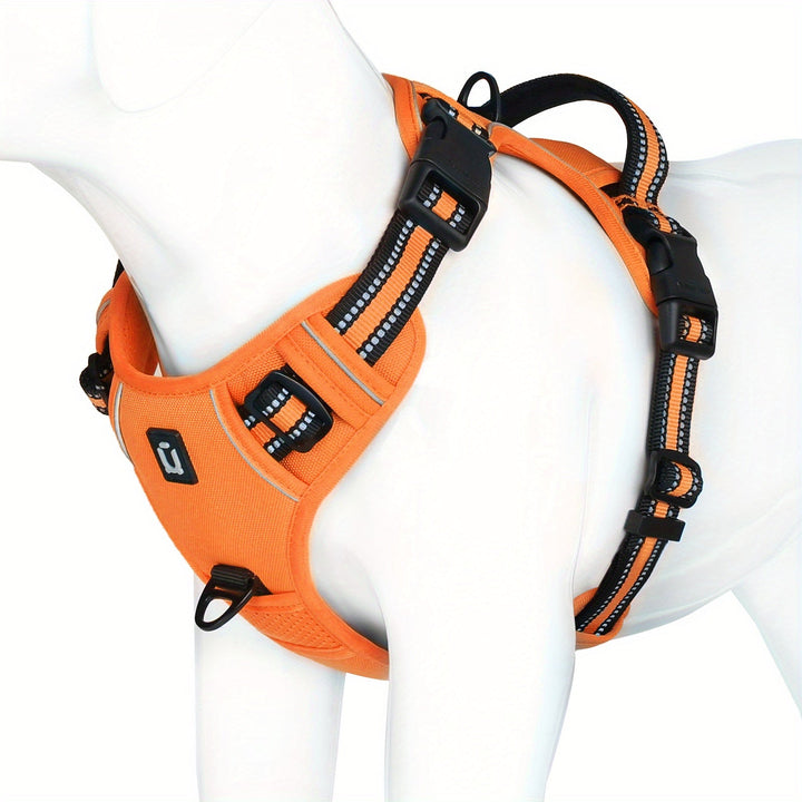 Dog Harness - SafeWalk-Orange-S-State of Style