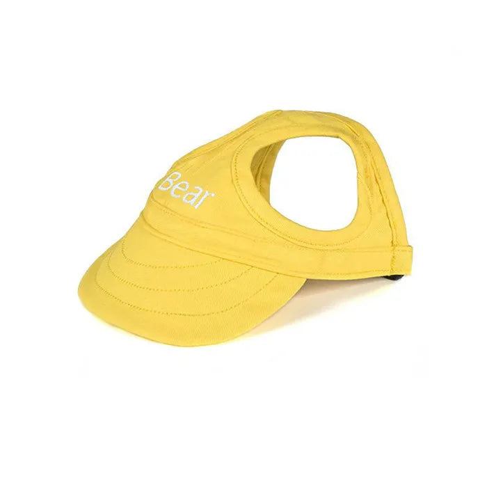 Dog Sun Cap for UV Protection-Yellow-S - Small dogs (weight under 10 kgs)-State of Style
