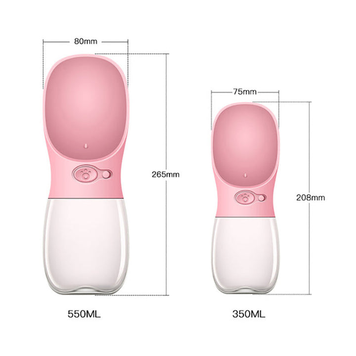 Dog Water Bottle for On the Go - HydroDog-Pink-350 ml-State of Style