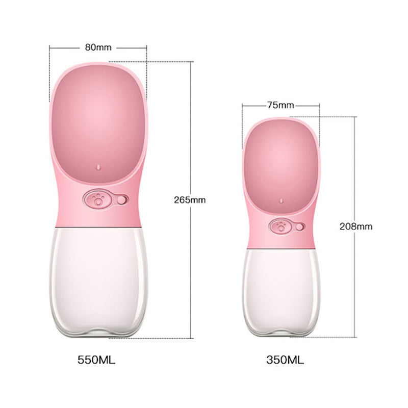 Dog Water Bottle for On the Go - HydroDog-Pink-350 ml-State of Style