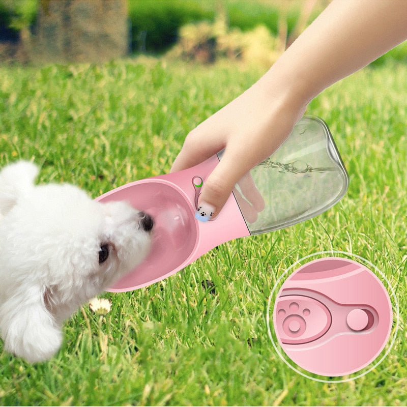 Dog Water Bottle for On the Go - HydroDog-Pink-350 ml-State of Style