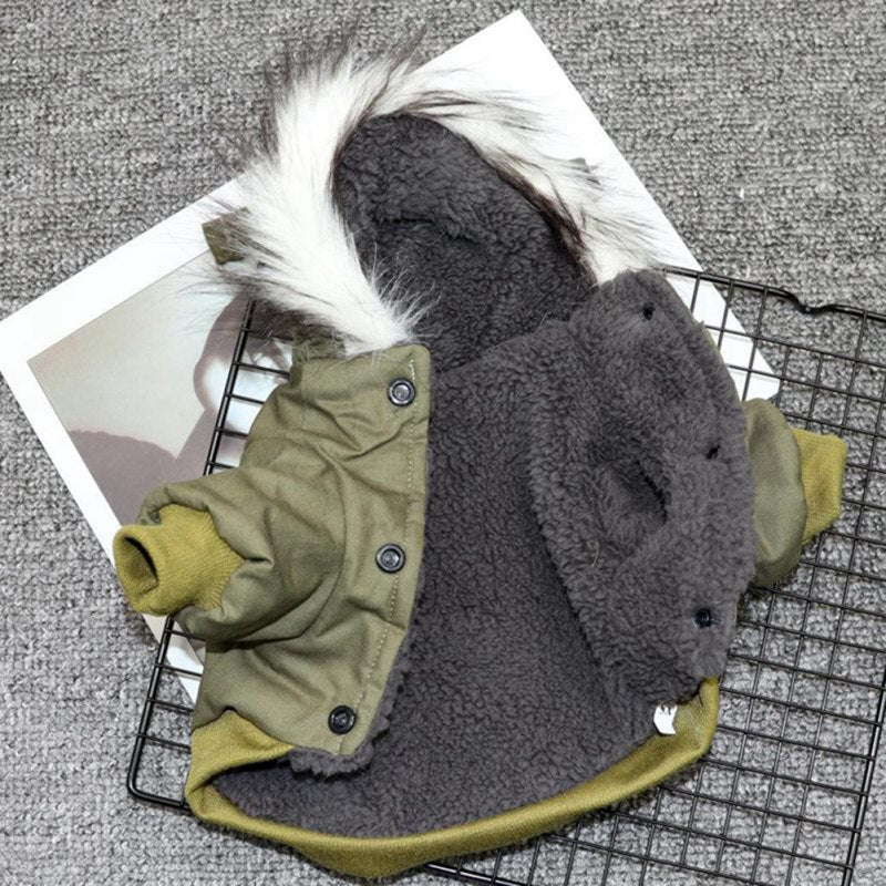 Dog Winter Coat - FrostPaws-Khaki-XS-State of Style