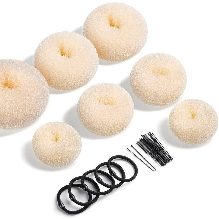 Donut Knot Maker Set – 7 Rings & Accessories-Beige-State of Style
