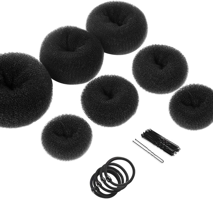 Donut Knot Maker Set – 7 Rings & Accessories-Black-State of Style