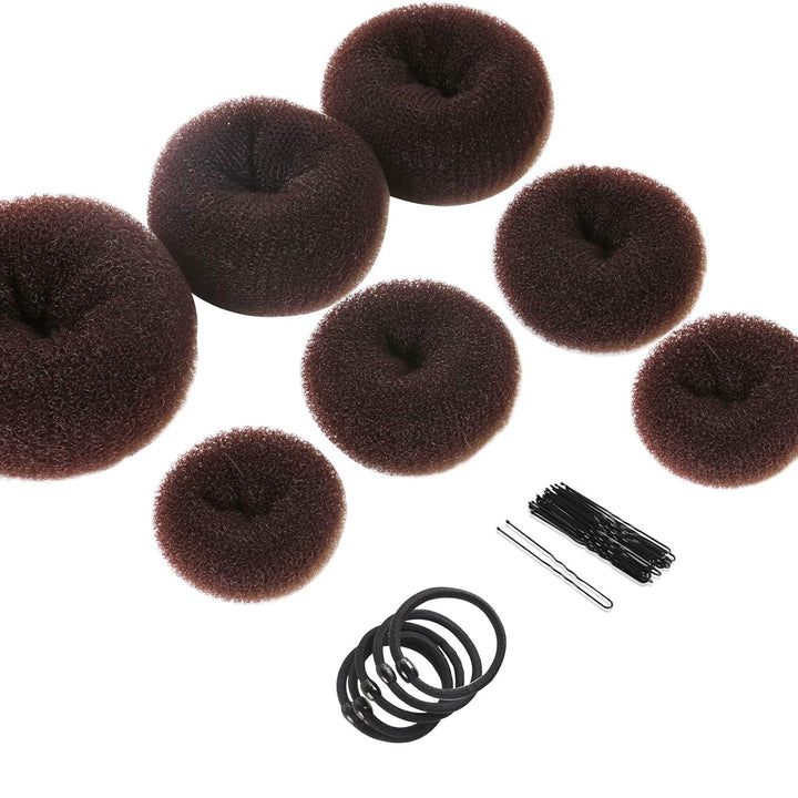 Donut Knot Maker Set – 7 Rings & Accessories-Chocolate-State of Style