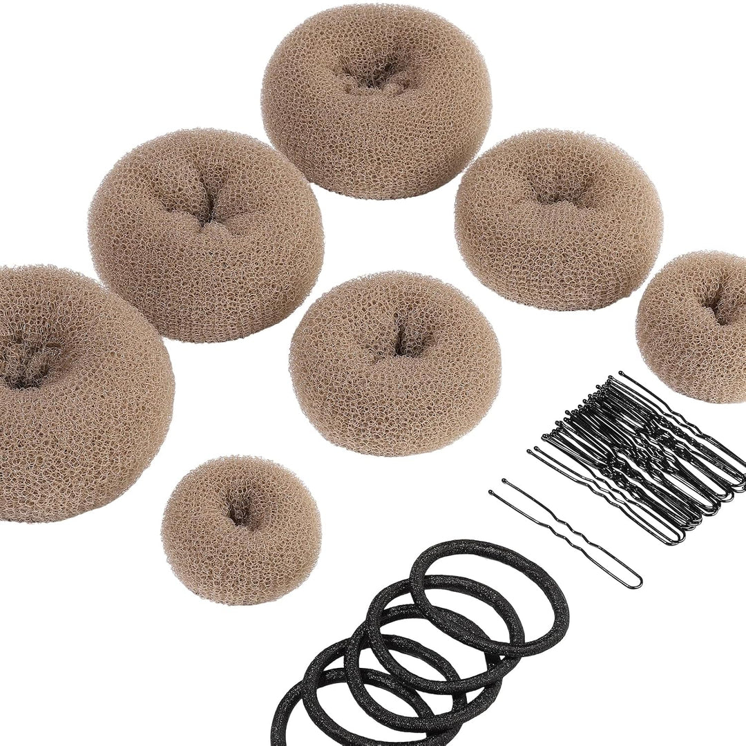Donut Knot Maker Set – 7 Rings & Accessories-Khaki-State of Style
