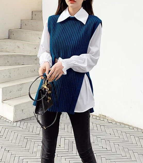 DoortjesSet | 2-Piece Set for Women | Sweater & Trousers-Brown-S-State of Style