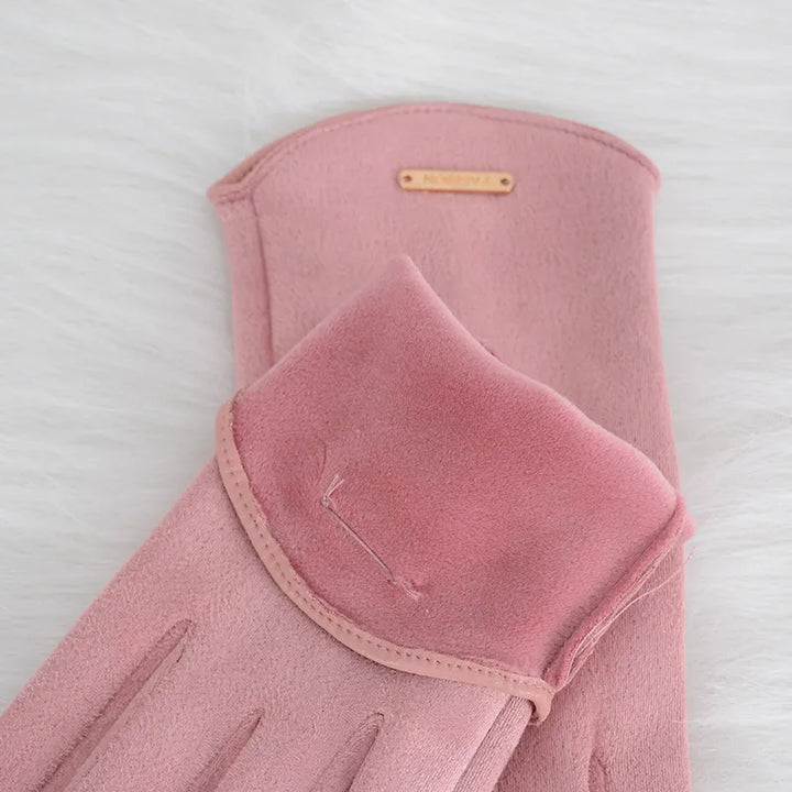 Dorothy Suede Gloves | Classic and Versatile-Khaki-State of Style
