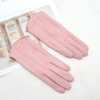 Dorothy Suede Gloves | Classic and Versatile-Pink-State of Style