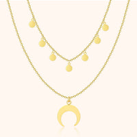 Double Layer Necklace - Luna-Gold-State of Style