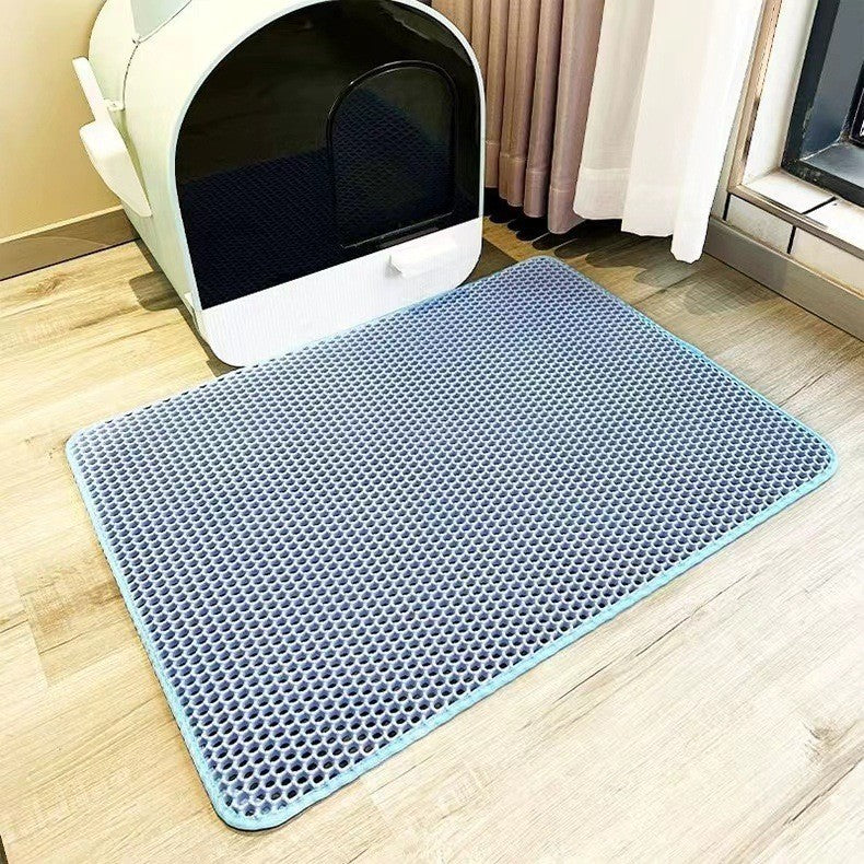 Double-layered Cat Litter Mat (Buy 1 Get 1 Free!) – PawCatch-Blue-30*30cm-State of Style