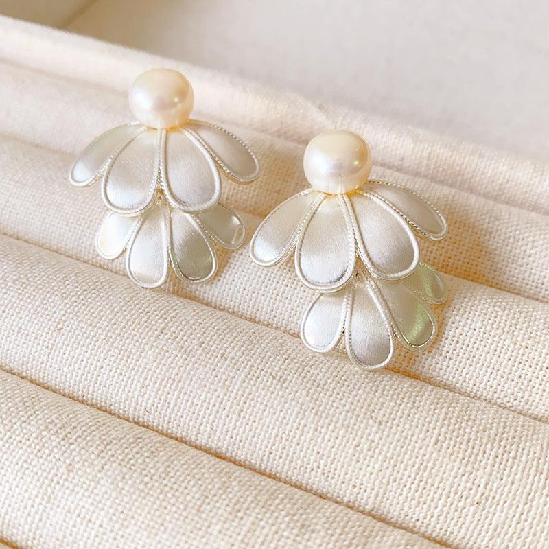 Double Layered Flower Blado Earrings - Lunara-State of Style