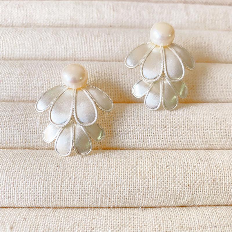 Double Layered Flower Blado Earrings - Lunara-State of Style
