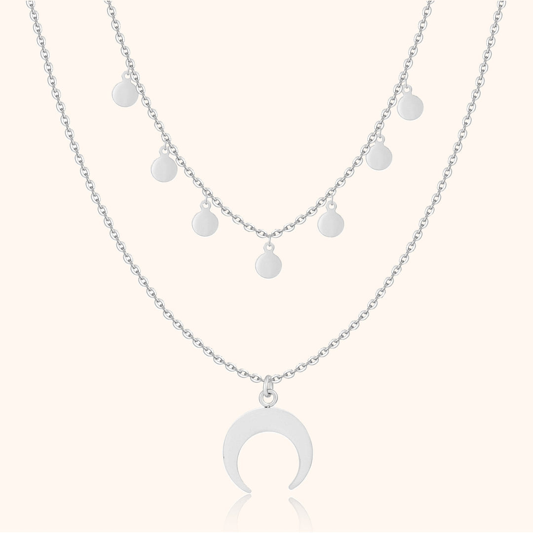Double Necklace - Luna-Silver-State of Style