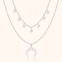 Double Necklace - Luna-Silver-State of Style