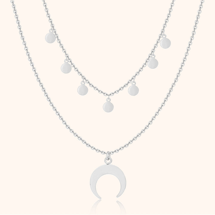 Double Necklace - Luna-Silver-State of Style