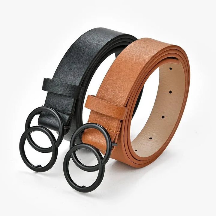 Double Ring Designer Belt – A Stylish Detail for Your Everyday Look!-A1 Copper Ring-State of Style