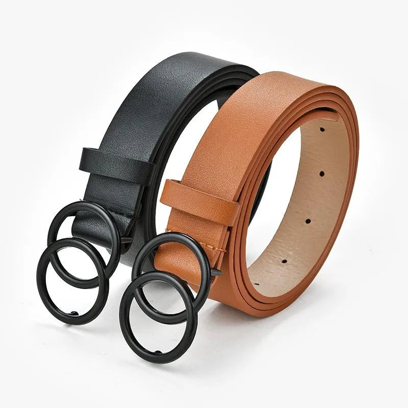 Double Ring Designer Belt – A Stylish Detail for Your Everyday Look!-A1 Copper Ring-State of Style