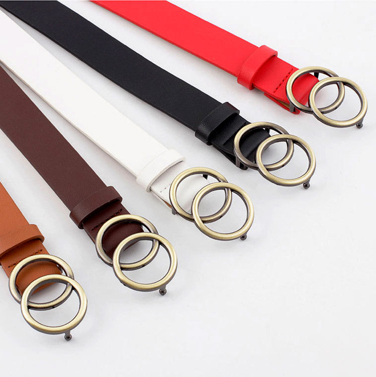 Double Ring Designer Belt – A Stylish Detail for Your Everyday Look!-A1 Copper Ring-State of Style