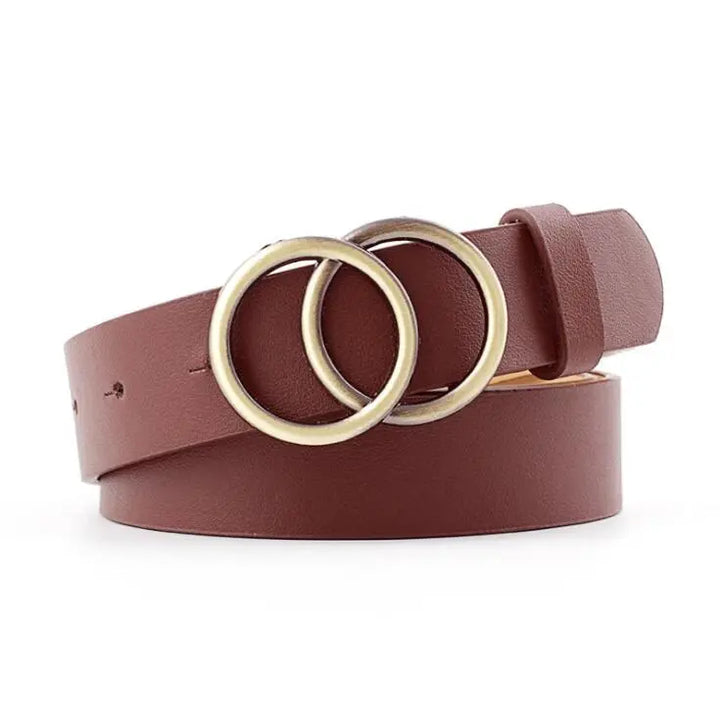Double Ring Designer Belt – A Stylish Detail for Your Everyday Look!-A5 Copper Ring-State of Style