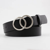 Double Ring Designer Belt – A Stylish Detail for Your Everyday Look!-B2 Silver Ring-State of Style