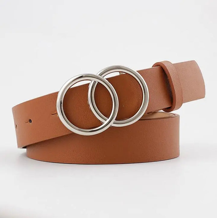 Double Ring Designer Belt – A Stylish Detail for Your Everyday Look!-B3 Silver Ring-State of Style