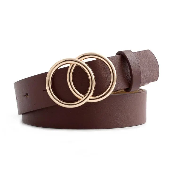 Double Ring Designer Belt – A Stylish Detail for Your Everyday Look!-C3 Golden Ring-State of Style
