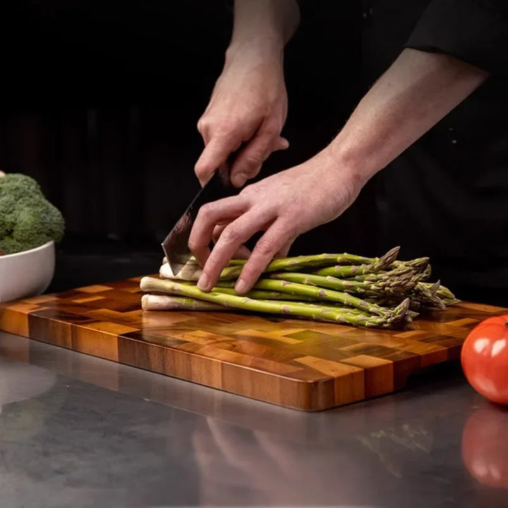 Double-sided Chopping Board - TimberFlow-Small: 28.00 × 18.01 × 1.19 cm-State of Style