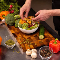 Double-sided Chopping Board - TimberFlow-Small: 28.00 × 18.01 × 1.19 cm-State of Style