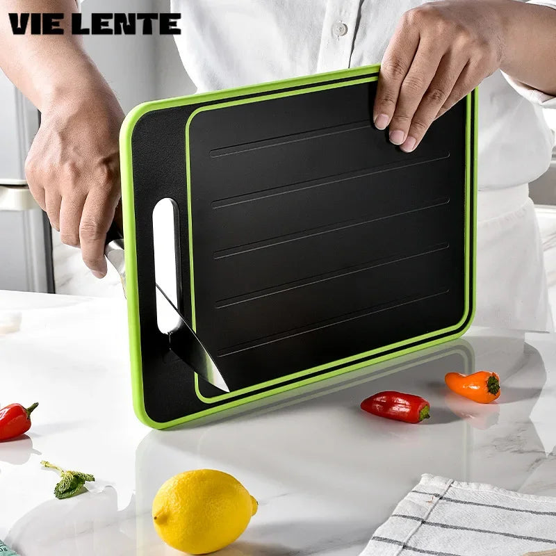 Double-Sided Chopping Board with Defrosting Plate - BladeBoard-State of Style