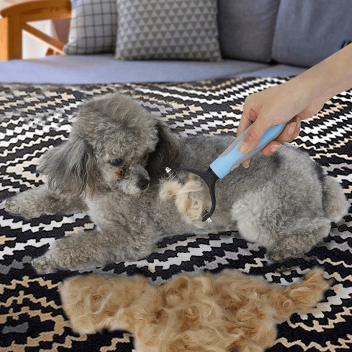 Double-Sided Hair Removal Comb for Pets - SmoothGroom-Blue-State of Style